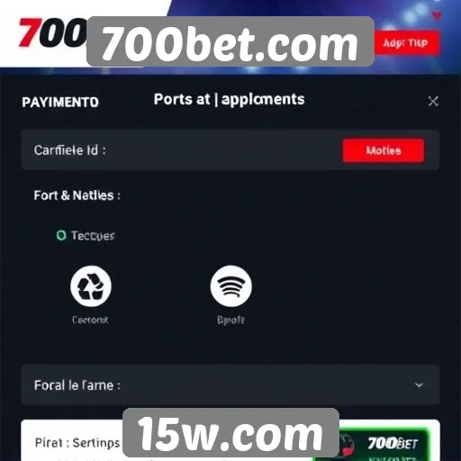Métodos de pagamento aceitos no 700bet.com